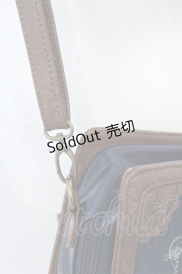 画像3: axes femme / トランク風メルヘンバッグ  ブラウン×ネイビー O-25-04-15-1010-AX-BG-IG-OS (3)