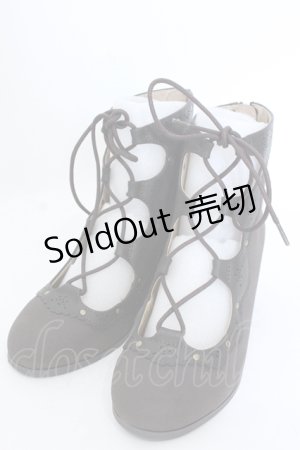 画像: axes femme / ローズギリーショートブーツ L ブラウン O-25-04-15-1016-AX-SH-OW-OS