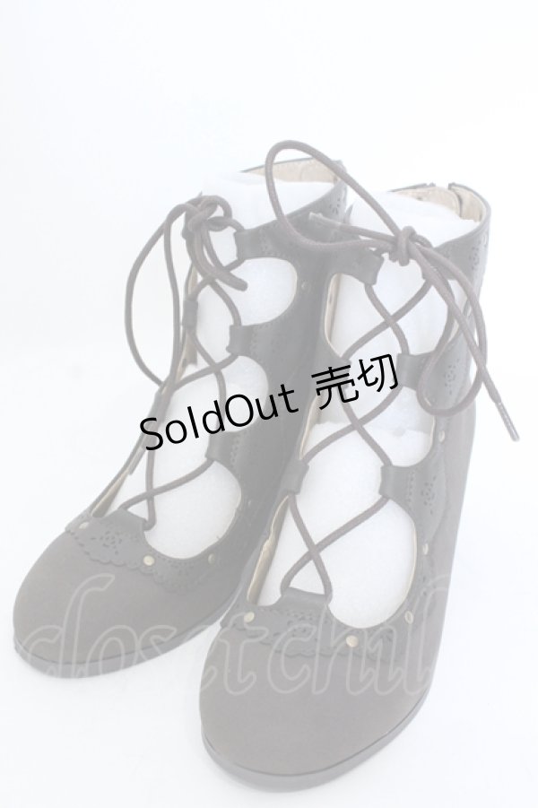 画像1: axes femme / ローズギリーショートブーツ L ブラウン O-25-04-15-1016-AX-SH-OW-OS (1)