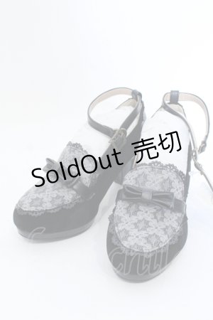 画像: axes femme / ロマンティックレースパンプス L クロ O-25-04-15-1020-AX-SH-OW-OS