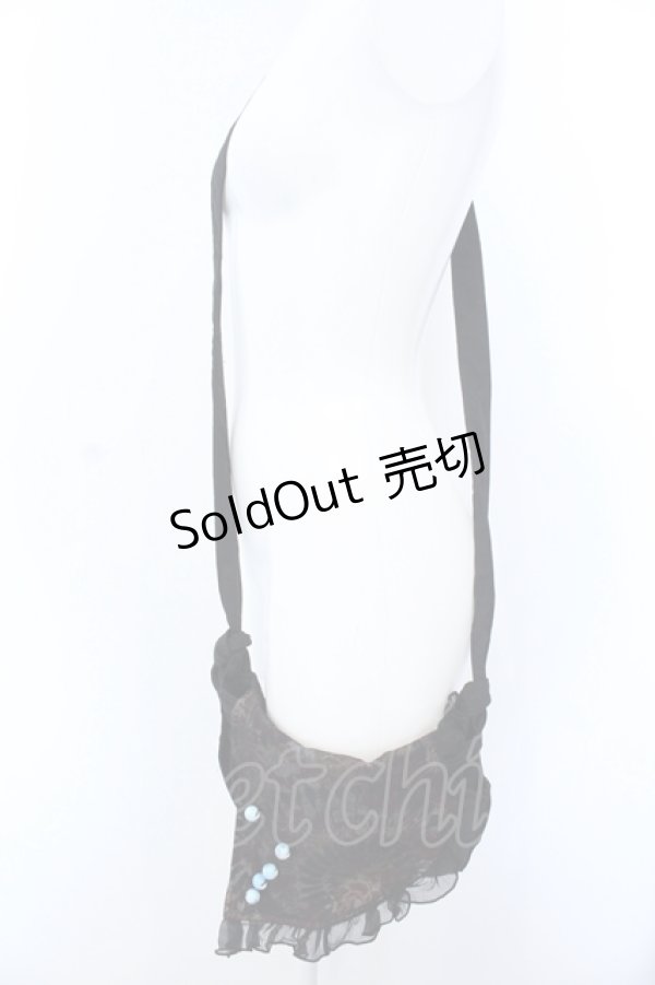 画像2: kikou / 楊柳フラップポシェット  ブラック O-25-04-15-1003-GO-BG-IG-OS (2)