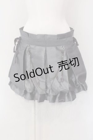 画像: Ozz Croce / プリーツバルーンスカート  サテン グレー O-25-04-15-055-OO-SK-IG-OS