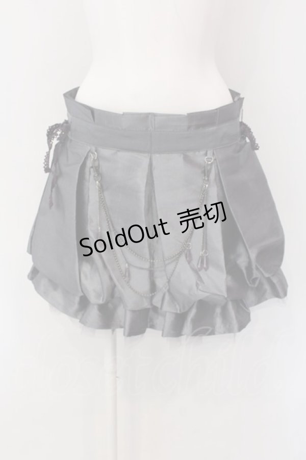 画像1: Ozz Croce / プリーツバルーンスカート  サテン グレー O-25-04-15-055-OO-SK-IG-OS (1)