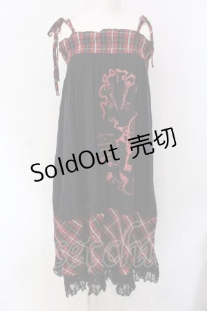 画像: PUTUMAYO / ハート鍵マルチワンピ  ブラック×レッド O-25-04-15-071-PT-OP-IG-OS