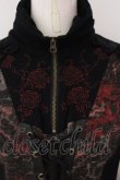画像2: Ozz Croce / 薔薇刺繍ニットワンピース  ブラック×レッド O-25-04-15-075-OO-OP-IG-OS (2)