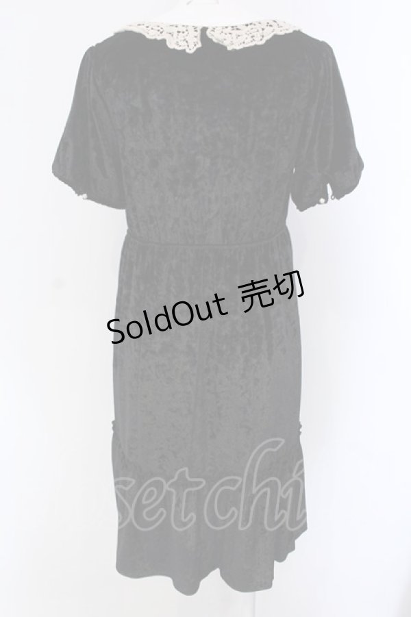 画像3: axes femme / ベロアフィッシュテールチュニック  クロ O-25-04-15-007-AX-OP-IG-OS (3)