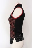 画像2: Qutie Frash / カップ入り龍プリントノースリーブトップス【旧タグ】  ブラック×レッド O-25-04-15-076-QU-TO-IG-OS (2)