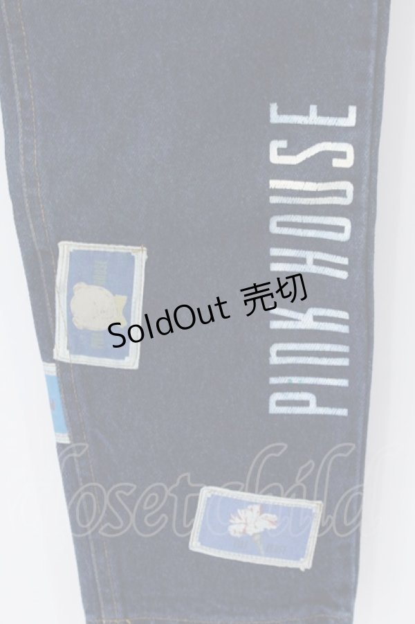 画像3: PINK HOUSE / キューピーパッチデニムパンツ  インディゴ O-25-04-15-080-LO-PA-IG-ZT217 (3)