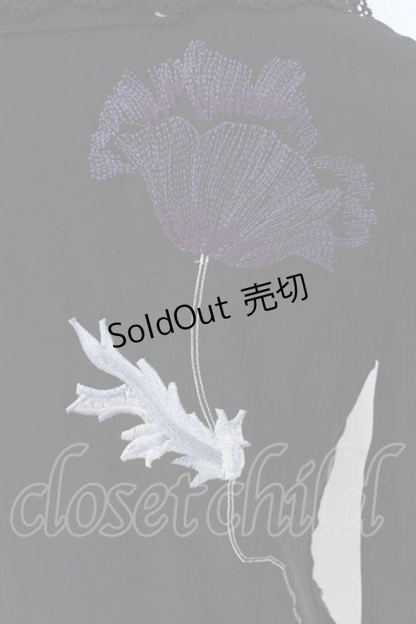 画像5: Ozz On / ベロア切り替えジップジャケット  ブラック×パープル O-25-04-15-009-OO-JA-IG-OS (5)