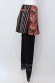 画像3: gouk / 和柄&龍刺繍ラップスカート風パンツ  ブラック×レッド O-25-04-15-002-GO-PA-IG-OS (3)