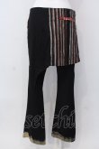 画像4: gouk / 和柄&龍刺繍ラップスカート風パンツ  ブラック×レッド O-25-04-15-002-GO-PA-IG-OS (4)