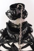 画像2: h.naoto Blood / チョーカー付きチュールプリントキャミソール  ブラック O-25-04-15-024-HN-TO-IG-OS (2)