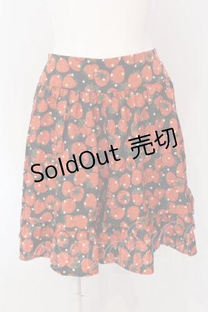 画像: Franche Lippee / ごろごろいちご柄キュロット M アカ O-25-04-17-004-LO-SK-OW-OS