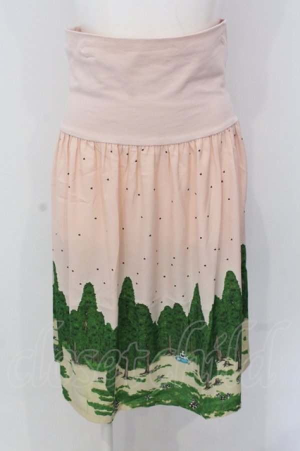 画像1: Franche Lippee / 白雪姫柄スカート M ピンク O-25-04-17-036-LO-SK-OW-ZT023 (1)