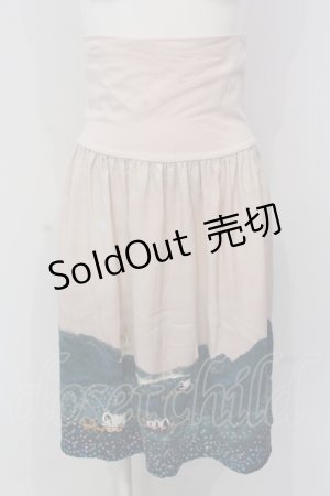 画像: 【SALE】Franche Lippee / 馬車とお城柄スカート M ピンク O-25-04-17-037-LO-SK-OW-ZT045