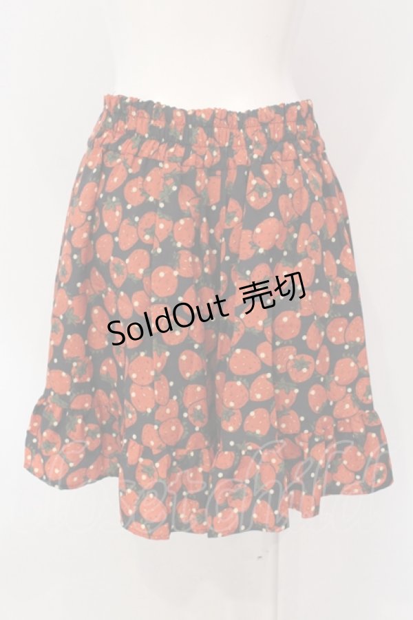 画像3: Franche Lippee / ごろごろいちご柄キュロット M アカ O-25-04-17-004-LO-SK-OW-OS (3)