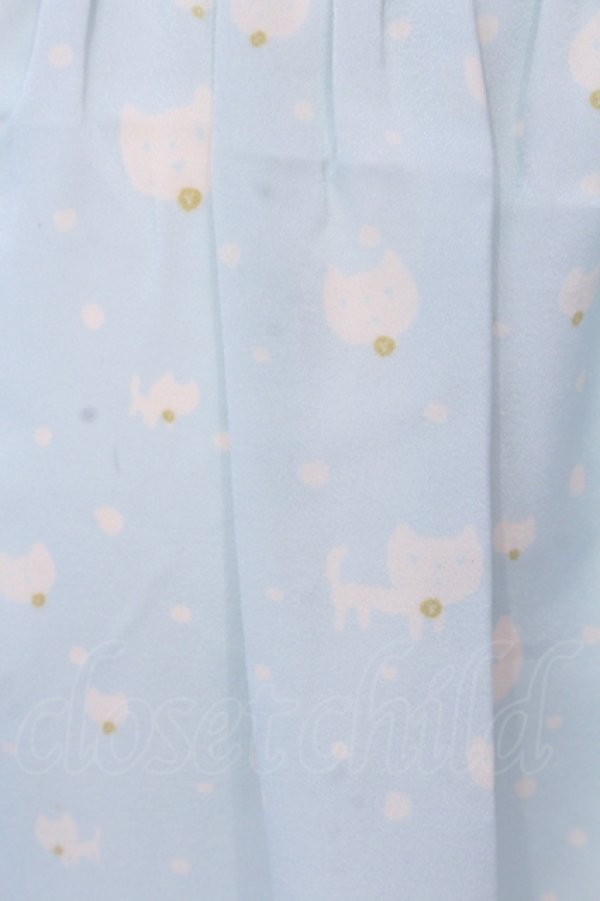 画像2: Franche Lippee / コーラスネコスカート M サックス O-25-04-17-038-LO-SK-OW-ZT045 (2)