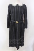 画像1: Jane Marple / Regatta stripeドミトリードレス M グレー O-25-04-17-039-JM-OP-OW-ZT073 (1)