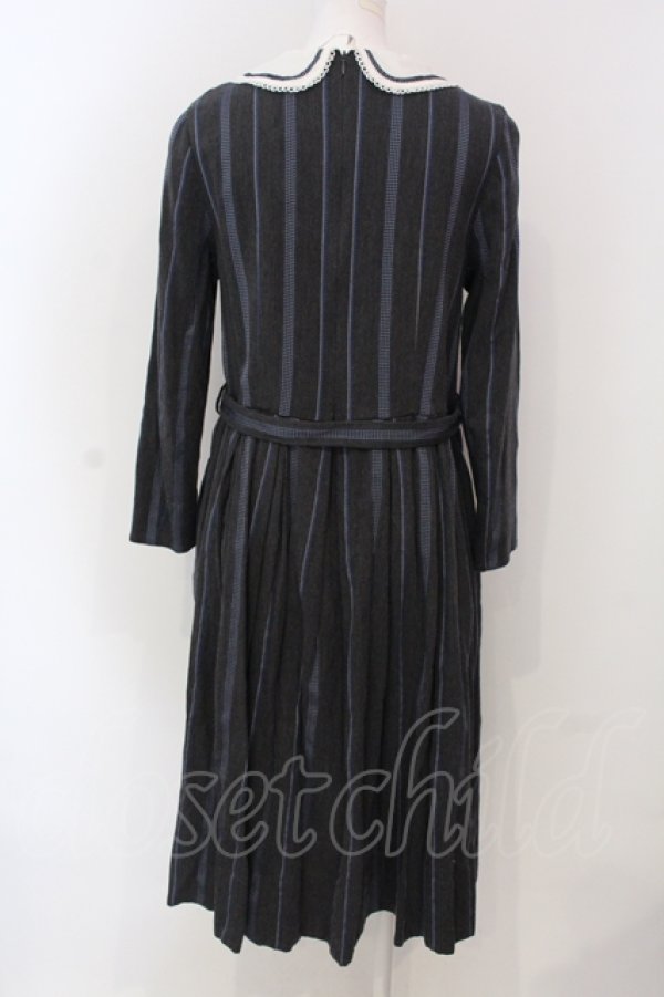 画像4: Jane Marple / Regatta stripeドミトリードレス M グレー O-25-04-17-039-JM-OP-OW-ZT073 (4)