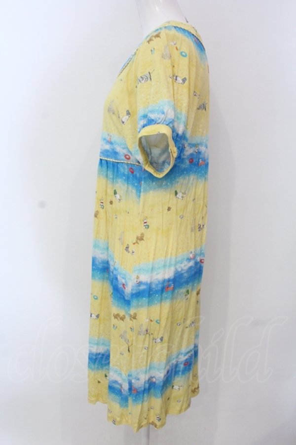 画像2: Franche Lippee / いたずら海ボーダープルオーバー M イエロー O-25-04-17-044-LO-TO-IG-ZT073 (2)