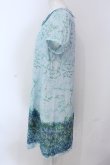 画像2: Franche Lippee / シークレットガーデンうろこワンピース M サックス O-25-04-17-045-LO-OP-IG-ZT045 (2)
