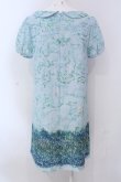 画像3: Franche Lippee / シークレットガーデンうろこワンピース M サックス O-25-04-17-045-LO-OP-IG-ZT045 (3)