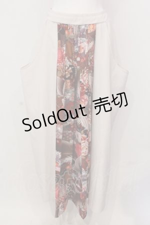 画像: Qutie Frash / ハカマロンスカ  ホワイト×レッド O-25-04-17-058-QU-SK-IG-OS