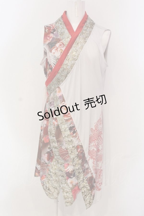 画像1: Qutie Frash / インナーチュニック  ホワイト×レッド O-25-04-17-059-QU-TO-IG-OS (1)