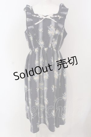 画像: axes femme / 花柄ワンピース M ネイビー O-25-04-17-061-AX-OP-IG-OS