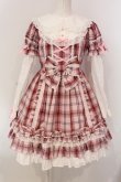 画像1: Angelic Pretty / Dolly Girl付け袖ワンピース(タータン)  ピンク O-25-04-17-068-AP-OP-IG-OS (1)