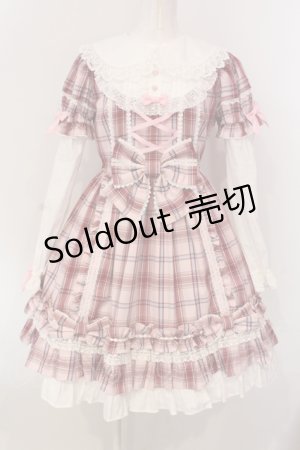 画像: Angelic Pretty / Dolly Girl付け袖ワンピース(タータン)  ピンク O-25-04-17-068-AP-OP-IG-OS