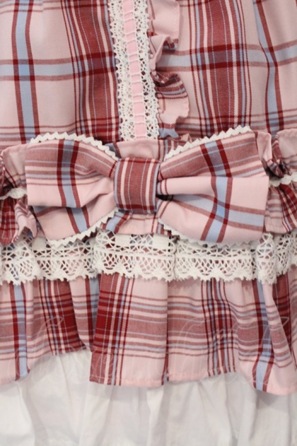 画像3: Angelic Pretty / Dolly Girl付け袖ワンピース(タータン)  ピンク O-25-04-17-068-AP-OP-IG-OS (3)