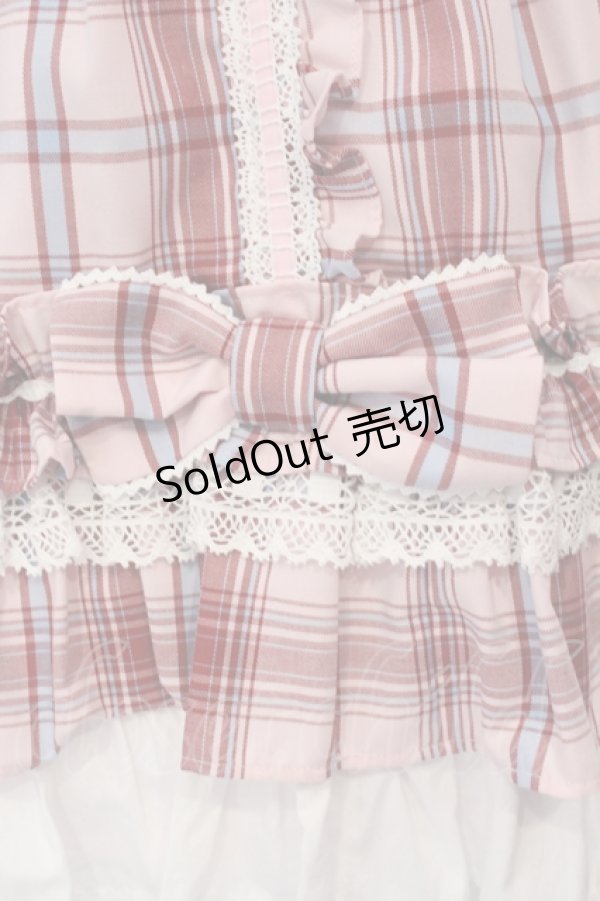 画像3: Angelic Pretty / Dolly Girl付け袖ワンピース(タータン)  ピンク O-25-04-17-068-AP-OP-IG-OS (3)
