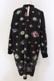 画像3: マダラニンゲン / トドメキお花目ワンピース  ブラック O-25-04-17-081-PU-OP-IG-OS (3)