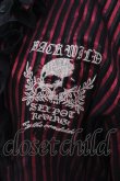 画像2: SEX POT ReVeNGe / ストライプフリルブラウス  ピンク×ブラック O-25-04-17-082-SP-BL-IG-OS (2)