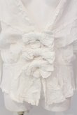 画像2: INGEBORG / 3つリボンタックコットンカーディガン  オフシロ O-25-04-17-012-LO-TO-IG-OS (2)
