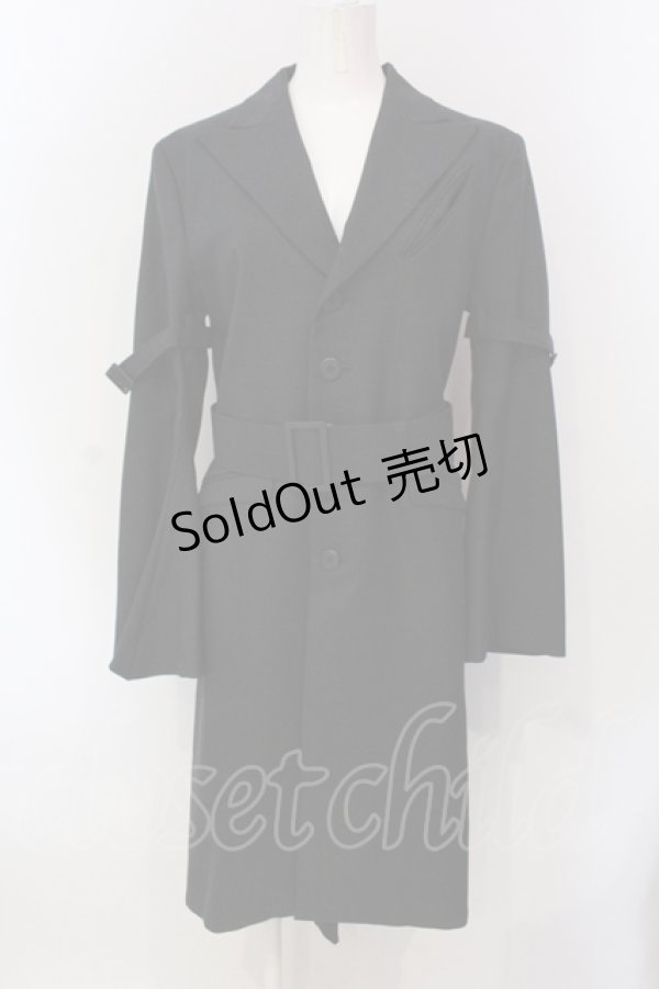 画像1: uenoya / ×クラレ先生 ベラドンナ コート フロント丈105cm　バック丈120cm ダークグレー O-25-04-17-028-GO-CO-IG-ZTC064 (1)