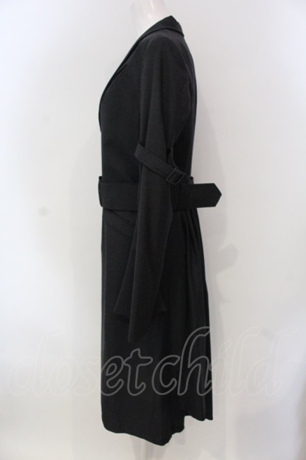 画像2: uenoya / ×クラレ先生 ベラドンナ コート フロント丈105cm　バック丈120cm ダークグレー O-25-04-17-028-GO-CO-IG-OS (2)