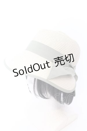 画像: axes femme / ポケッタブルリボンハット 57.5ｃｍ ナチュラル×グリーン O-25-04-18-033-AX-AC-OW-OS