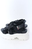 画像2: axes femme POETIQUE / レースアップスポサン S クロ×シロ O-25-04-18-028-AX-SH-OW-OS (2)