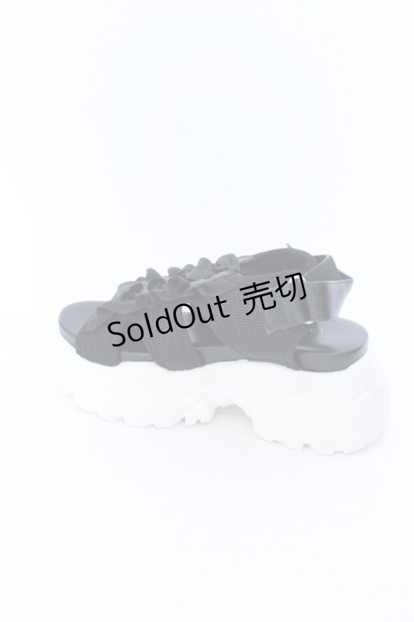 画像3: axes femme POETIQUE / レースアップスポサン S クロ×シロ O-25-04-18-028-AX-SH-OW-ZT-K005 (3)