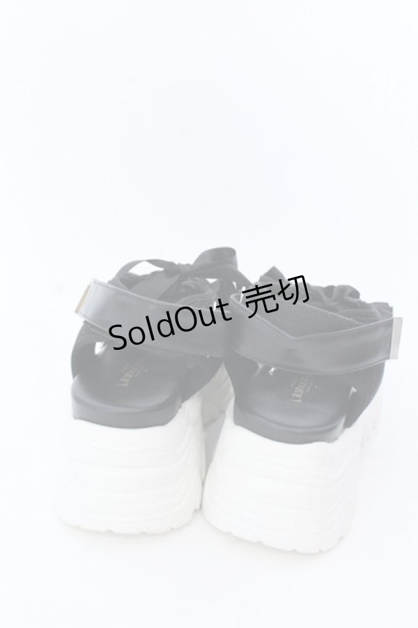 画像6: axes femme POETIQUE / レースアップスポサン S クロ×シロ O-25-04-18-028-AX-SH-OW-ZT-K005 (6)