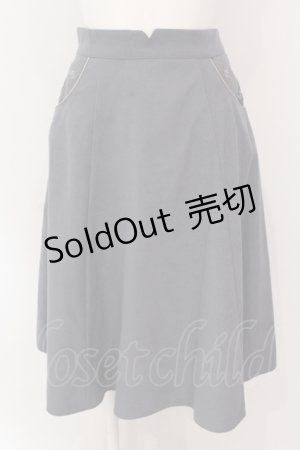 画像: 【SALE】Fi.n.t / 金縁ティーカップポケットスカート【洗える】  ブルー系 O-25-04-19-040-CA-SK-IG-ZT230