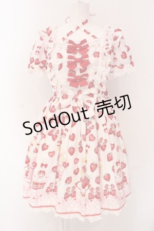 画像: Angelic Pretty / Lyrical Bunny Parlorワンピース  シロ（ところどころ赤く色移り） O-25-04-19-004-AP-OP-OW-OS