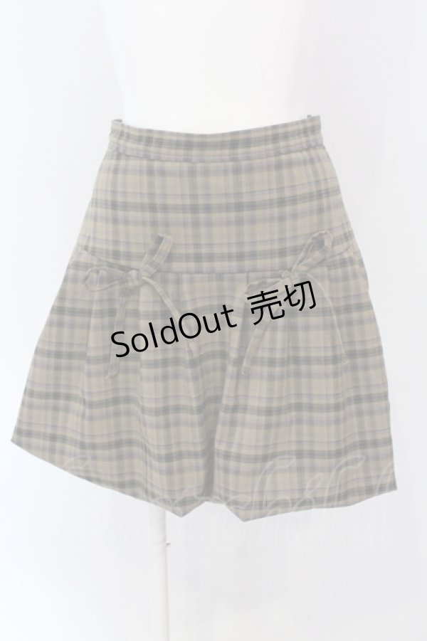 画像1: 【SALE】merry jenny / checkバルーンミニスカート  グリーン O-25-04-19-043-LO-SK-IG-ZT282 (1)