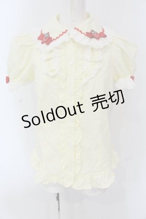 画像: Angelic Pretty / Little Strawberryブラウス  イエロー O-25-04-19-047-AP-BL-OW-OS