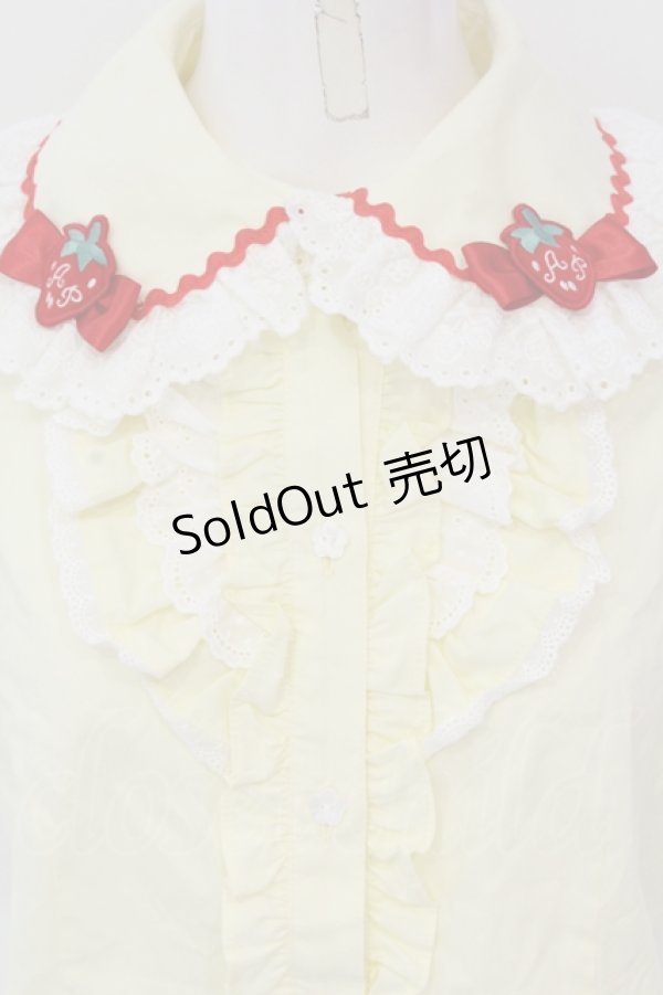 画像2: Angelic Pretty / Little Strawberryブラウス  イエロー O-25-04-19-047-AP-BL-OW-OS (2)