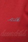 画像2: MILK / 半袖パールボタンカーディガン  アカ O-25-04-19-049-ML-TO-IG-OS (2)