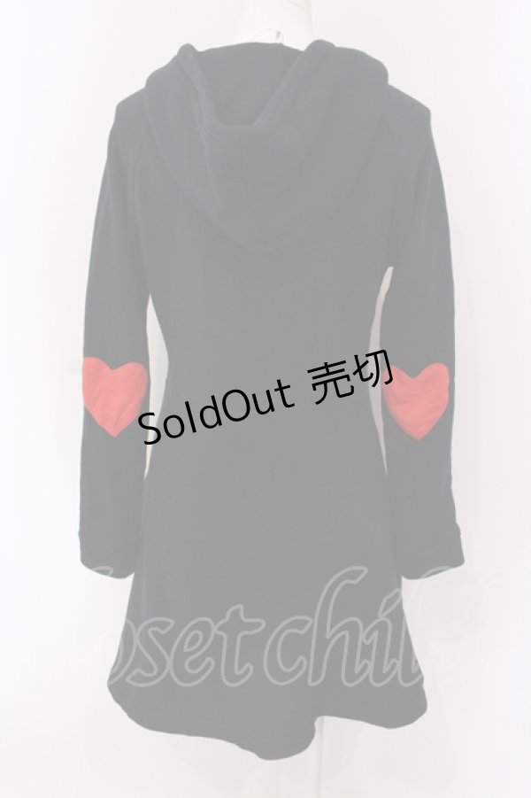 画像3: MILK / ハートパッチパーカーワンピース  クロ O-25-04-19-056-ML-OP-IG-ZT383 (3)
