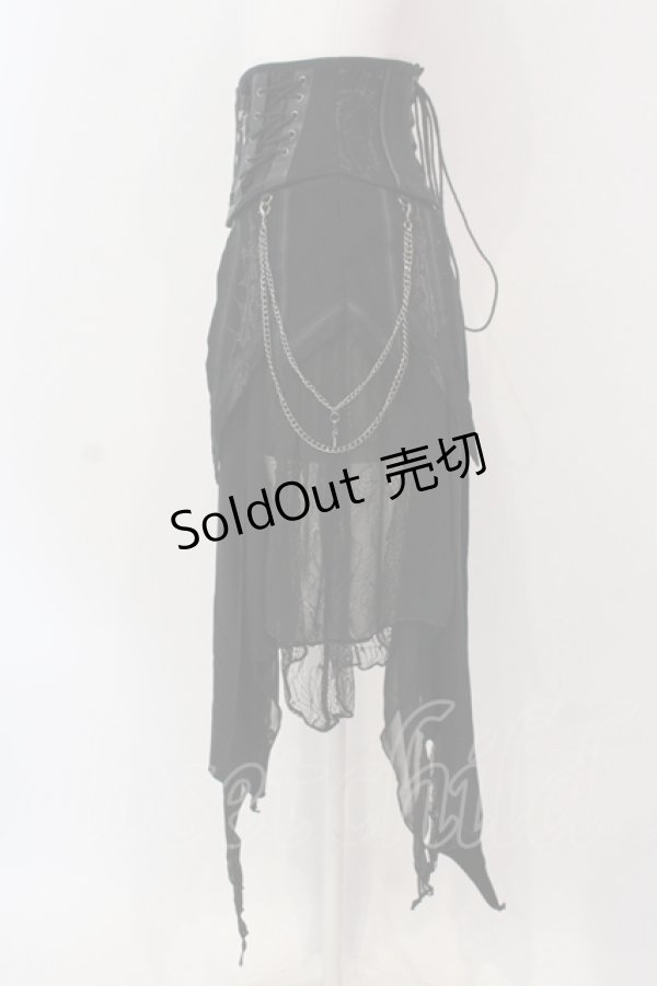 画像3: Ozz Croce / Garden of Fallen Angelコルセットスカート  ブラック O-25-04-19-064-OO-SK-OW-OS (3)